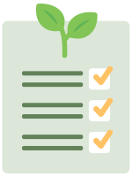 Eco report icon. Ecology, environment, natural, plant growth, research, goal concepts. Flat vector design isolated illustration.